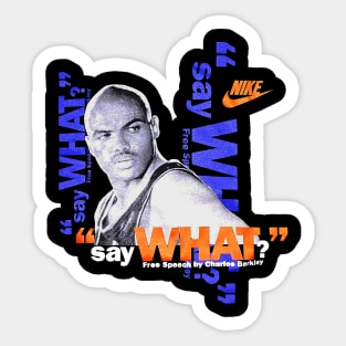 Charles Barkley - Say What? - Suns Sticker